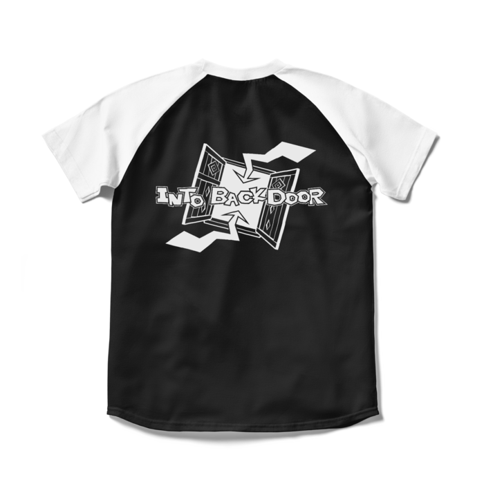 ラグランTシャツ - S - ブラック×ホワイト