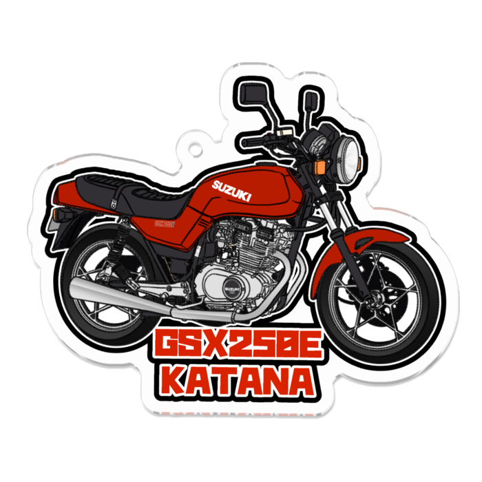 アクリルキーホルダー GSX250E KATANA - 88サイクルズ【バイクグッズ 