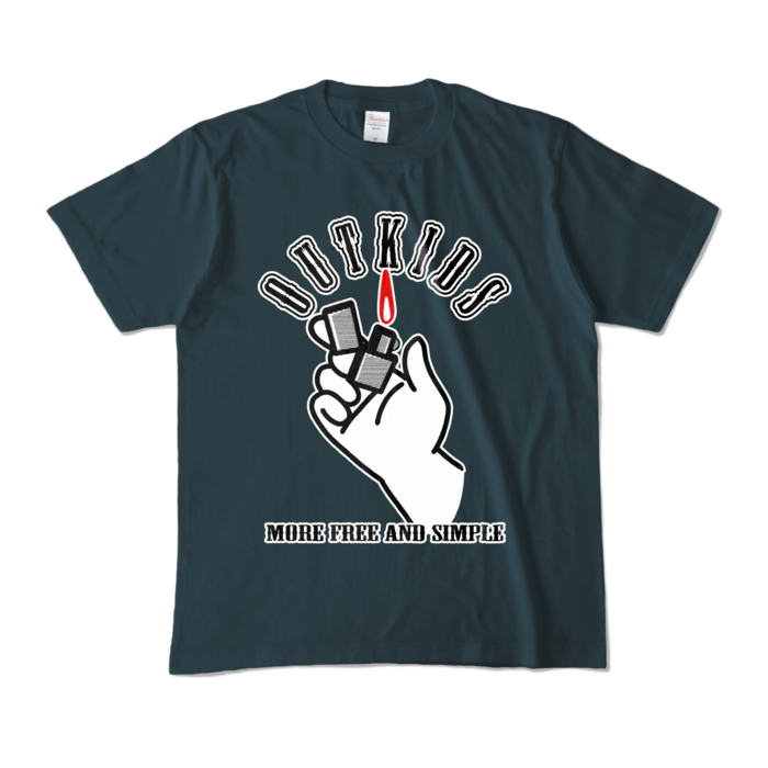 カラーTシャツ - M - デニム (濃色)