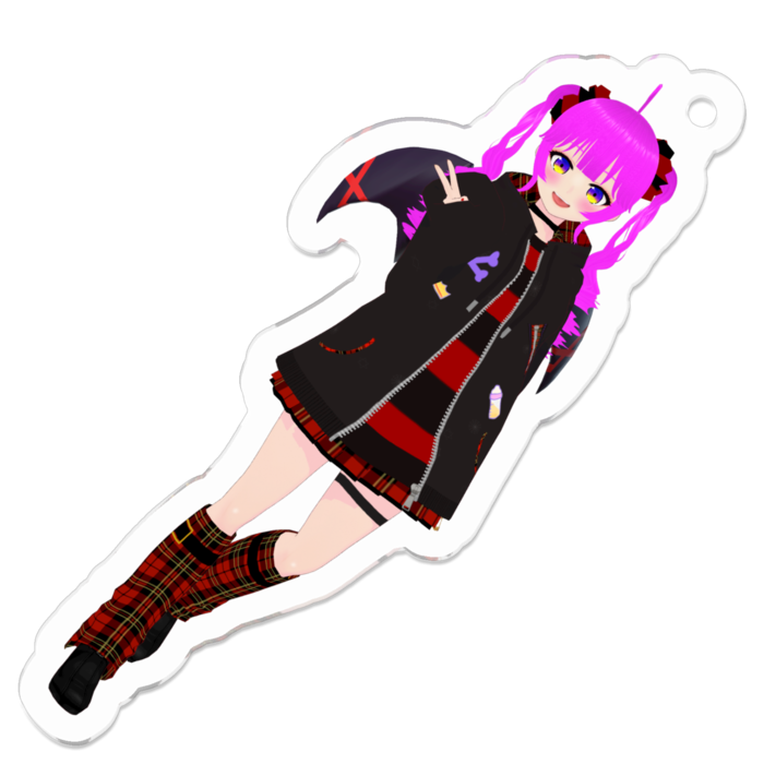 アクリルキーホルダー（コーティング） - 50 x 50 (mm)