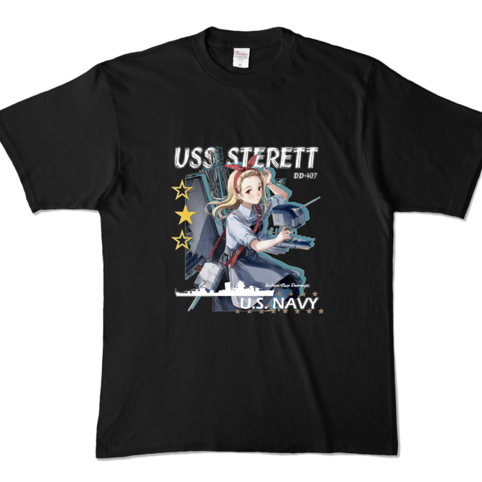 カラーTシャツ - XL - ブラック (濃色)