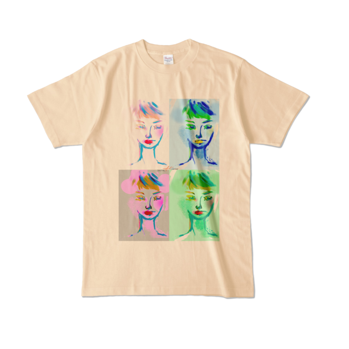 カラーTシャツ - L - ナチュラル (淡色)