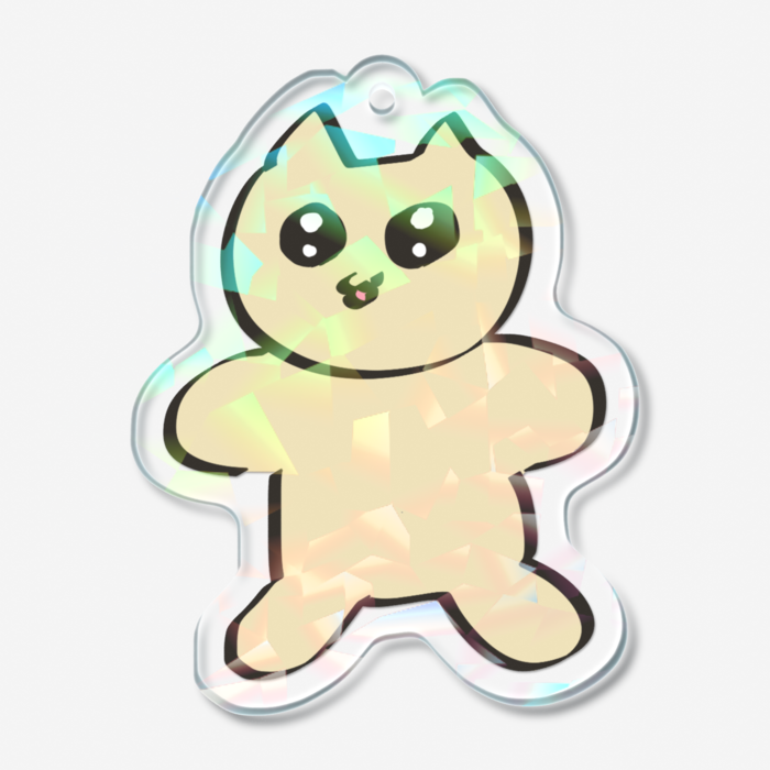 ホログラムアクリルキーホルダー - 50 × 50mm