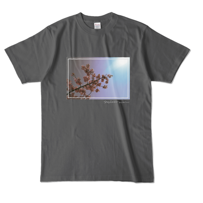 カラーTシャツ - L - チャコール (濃色)