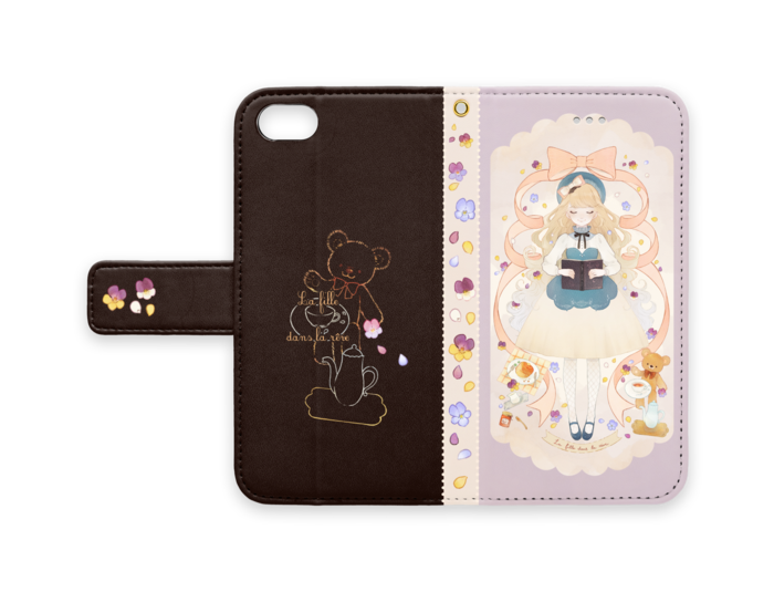 手帳型iPhoneケース - iPhone 8 / 7 - ストラップ穴 あり