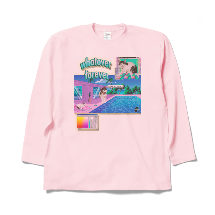 ロングスリーブTシャツ - XL - ライトピンク