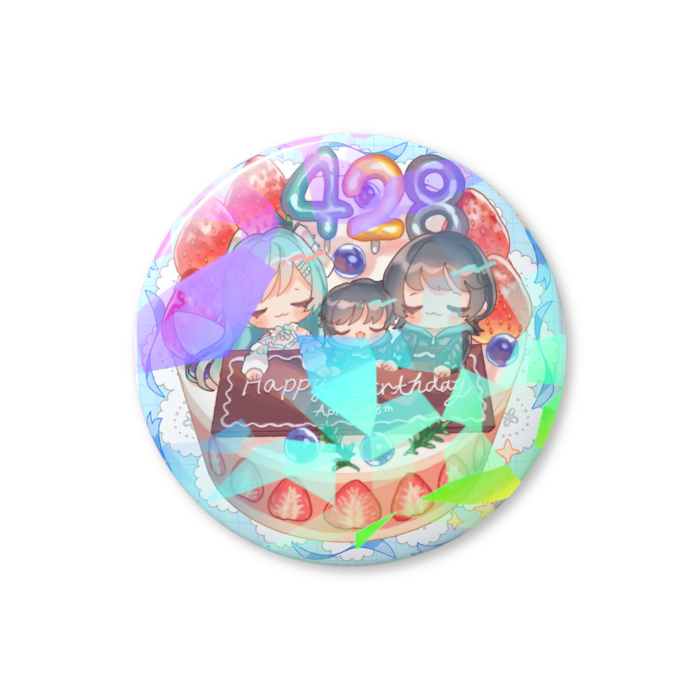 ホログラム缶バッジ - 32mm