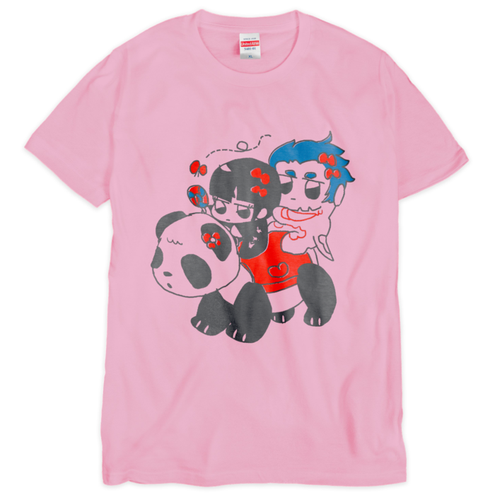 Tシャツ（シルクスクリーン印刷） - XL - 桃