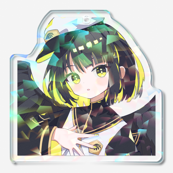 ホログラムアクリルキーホルダー - 50 × 50mm