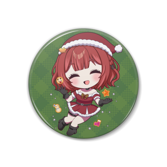 缶バッジ - 38mm (笑顔)
