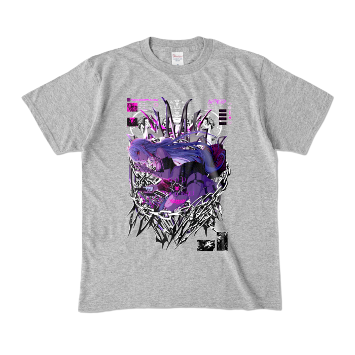 カラーTシャツ - M - 杢グレー (濃色)