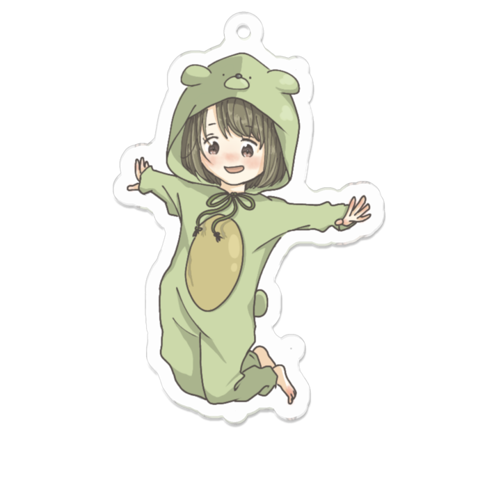 アクリルキーホルダー（コーティング） - 70 x 70 (mm)