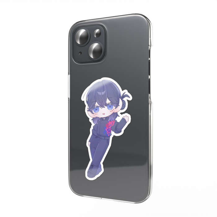 スマホステッカー - ふわふわハーフアップ