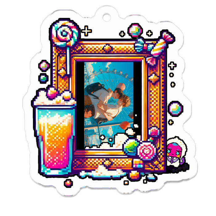 アクリルキーホルダー - 50 x 50 (mm)