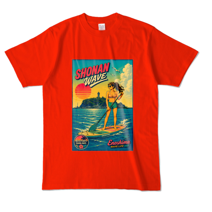 カラーTシャツ - L - レッド (濃色)