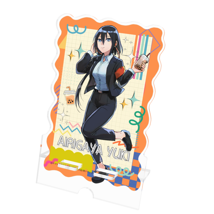 アクリルスマホスタンド - 100x160mm(ケーブル穴あり)