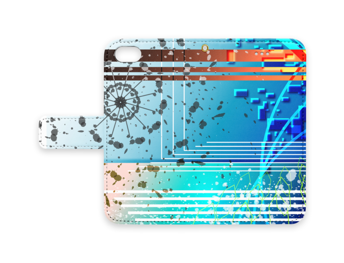 手帳型iPhoneケース - iPhone7 - ストラップ穴 あり