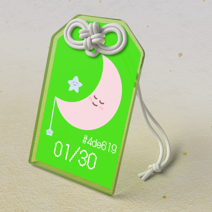 アクリルお守り - 50 × 80mm