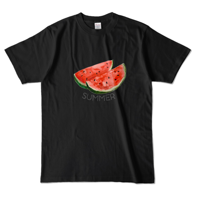 カラーTシャツ - L - ブラック (濃色)