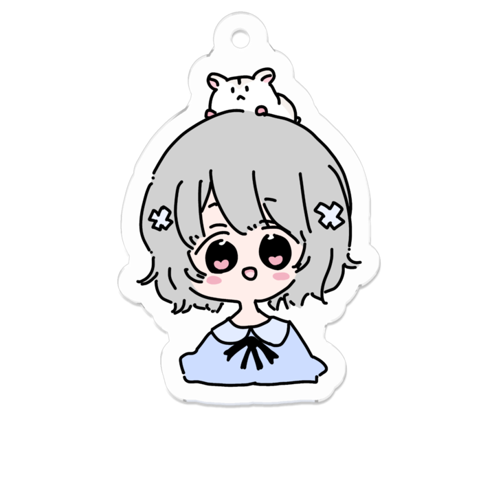 アクリルキーホルダー - 50 x 50 (mm)