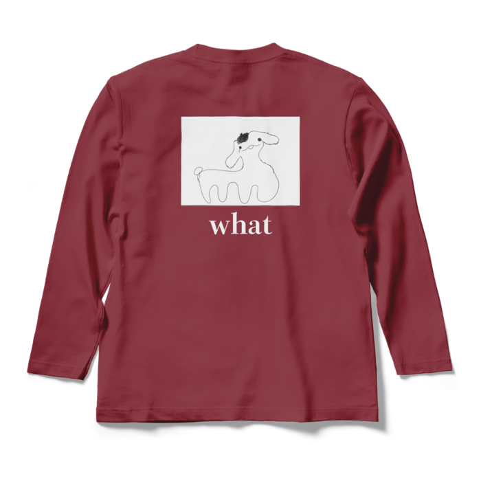 ロングスリーブTシャツ - M - バーガンディ