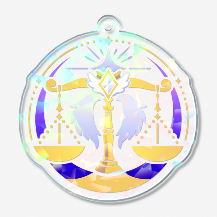 ホログラムアクリルキーホルダー - 50 × 50mm