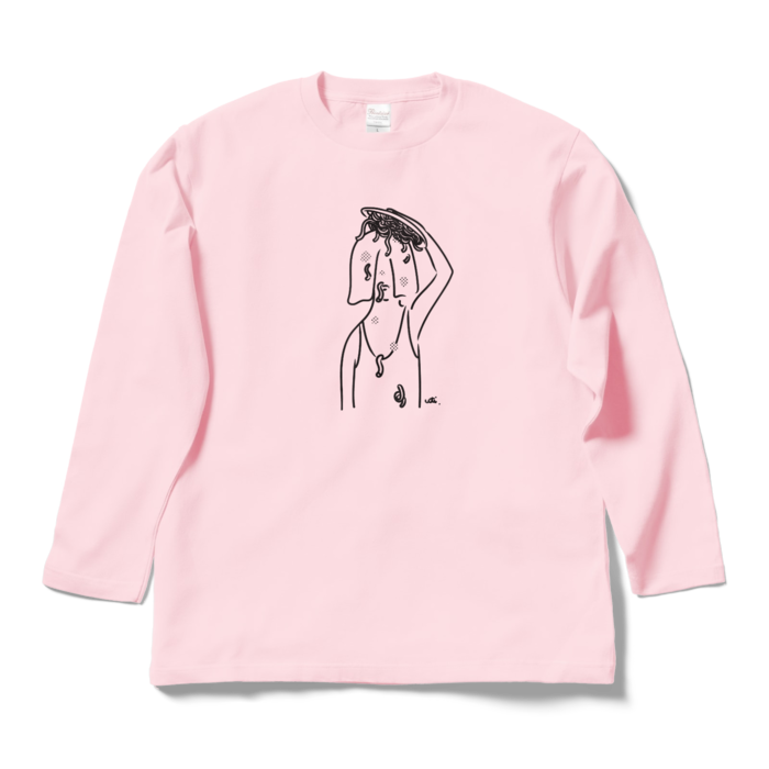 ロングスリーブTシャツ - L - ライトピンク