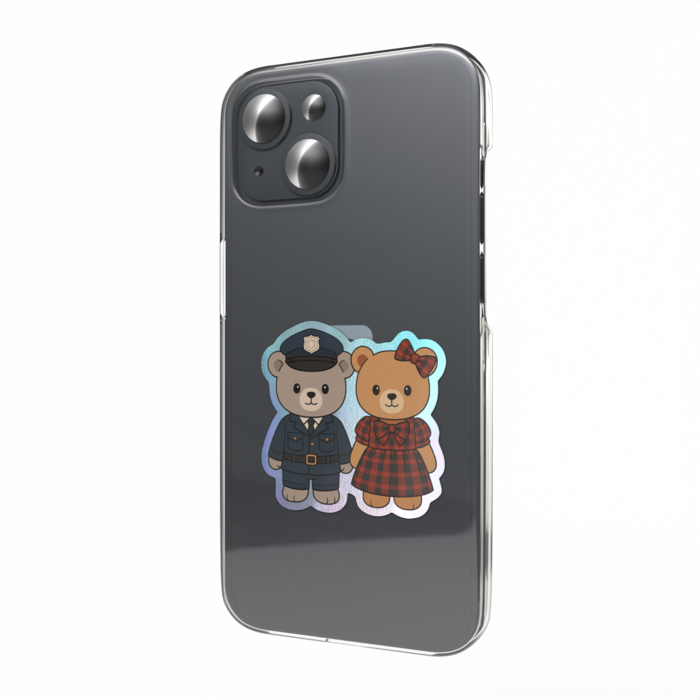 オーロラスマホステッカー - 縦