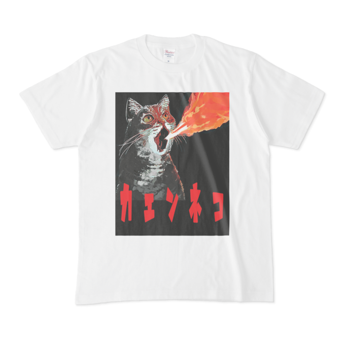 カエンネコTシャツ - M - 白