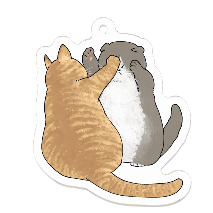 アクリルキーホルダー（コーティング） - 50 x 50 (mm)