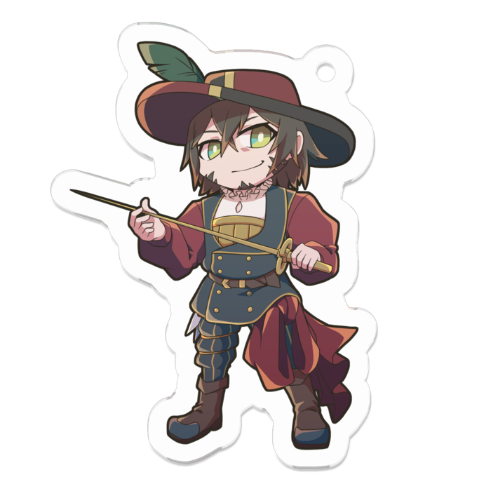 アクリルキーホルダー - 50 x 50 (mm)