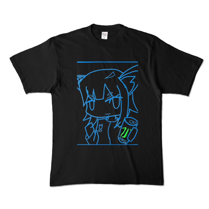 カラーTシャツ - XL - ブラック (濃色)