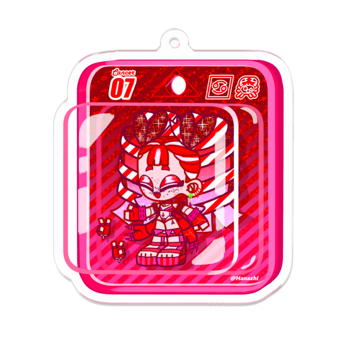 アクリルキーホルダー(コーティング) - 70 x 70 (mm)