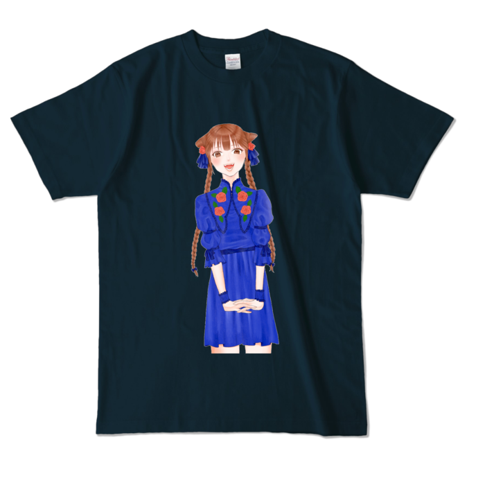 カラーTシャツ - L - ネイビー (濃色)