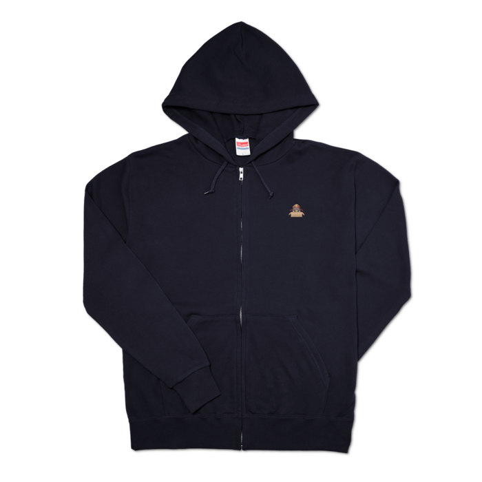 ジップパーカー - L - ネイビー