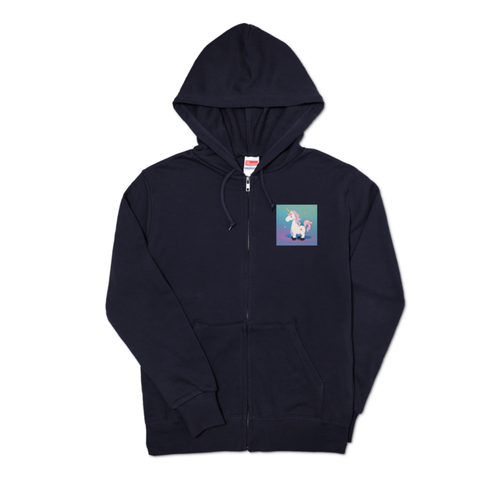 ジップパーカー - S - ネイビー