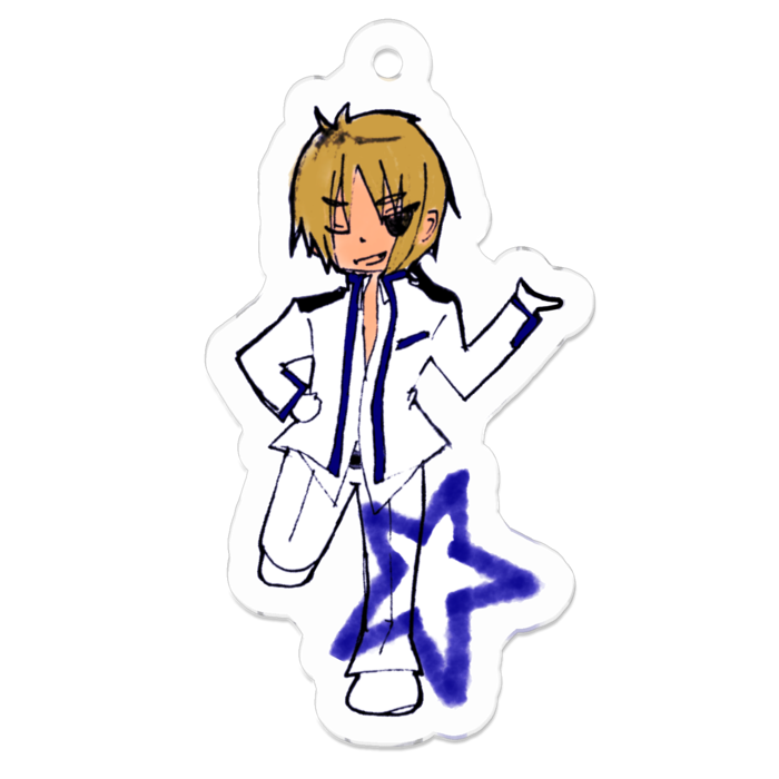 アクリルキーホルダー - 50 x 50 (mm)