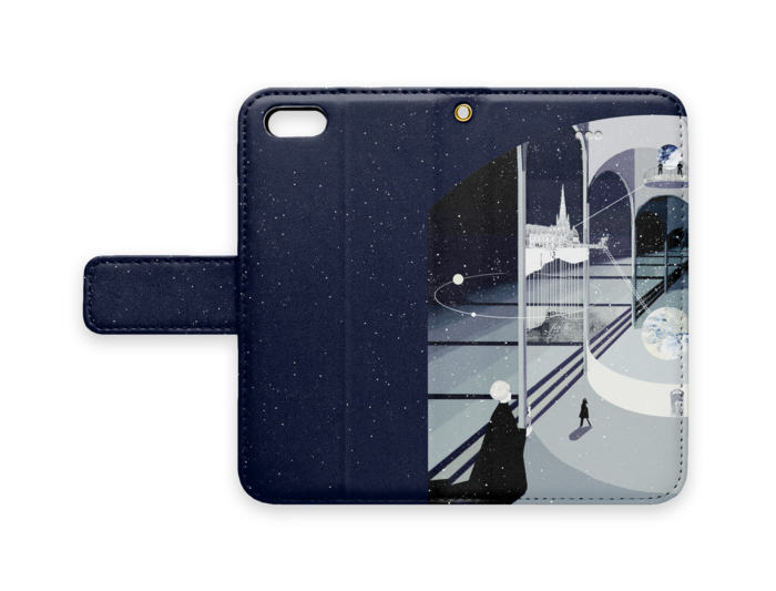 手帳型iPhoneケース - iPhone 5 / SE - ストラップ穴 あり