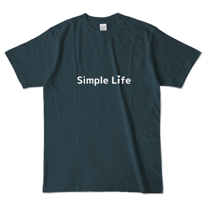 カラーTシャツ❤　デニム　L