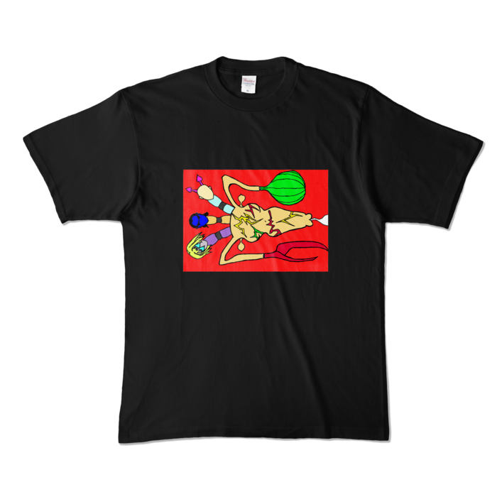 カラーTシャツ - XL - ブラック (濃色)