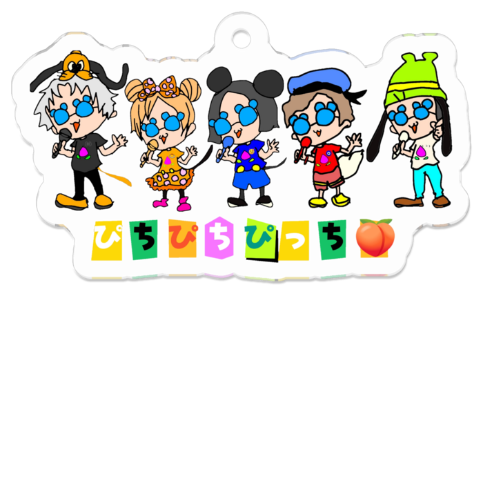 アクリルキーホルダー - 50 x 50 (mm)