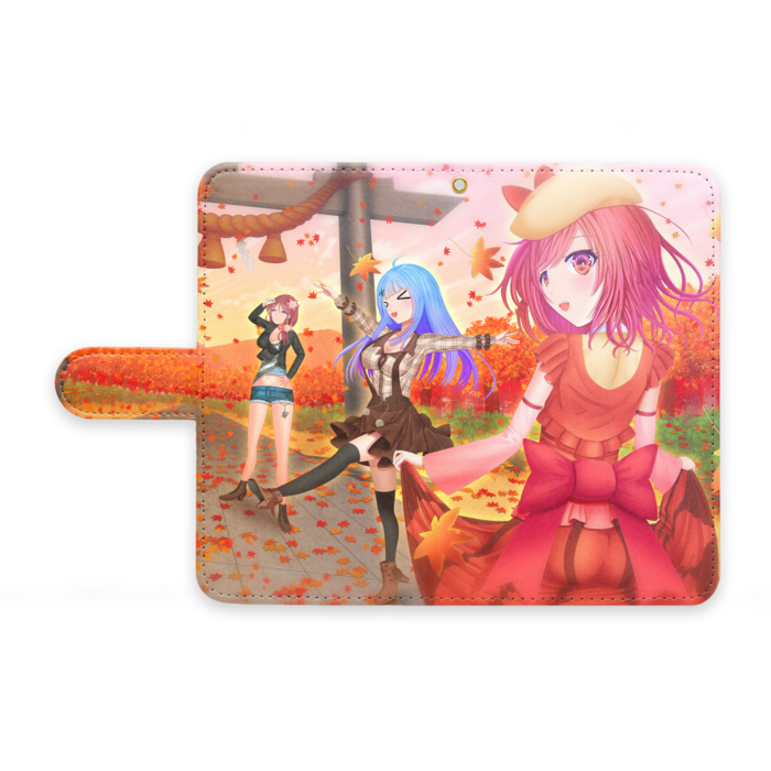 手帳型Androidケース - M - ストラップ穴 あり