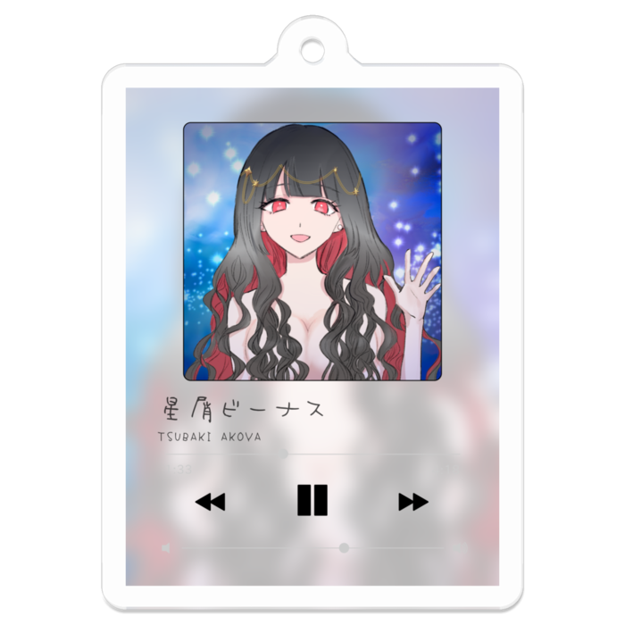 アクリルキーホルダー - 50 x 50 (mm)
