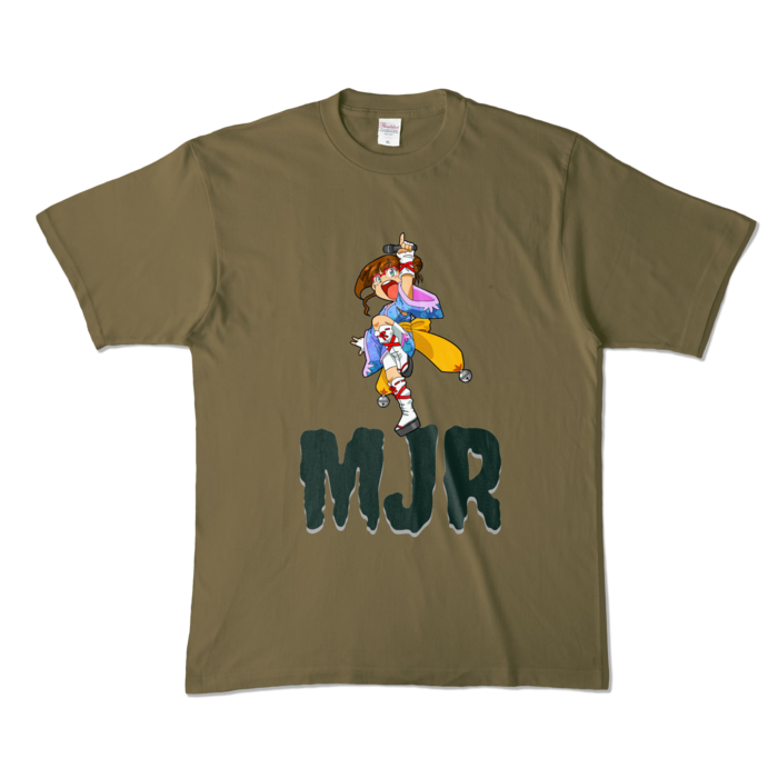 カラーTシャツ - XL - オリーブ (濃色)