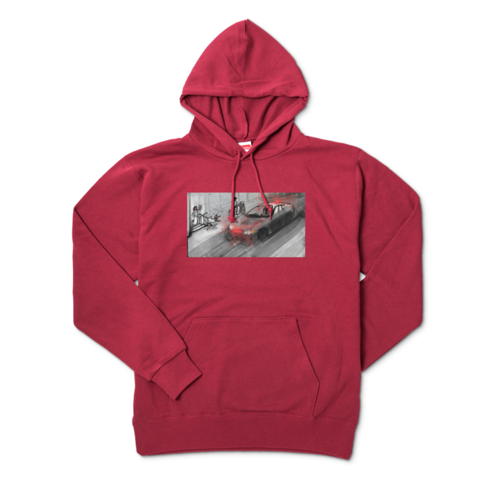 パーカー - XL - バーガンディ