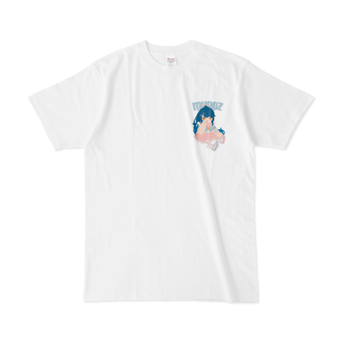 天宮こころ の胸ぷりTシャツ- L - ピンク-ポニーテール