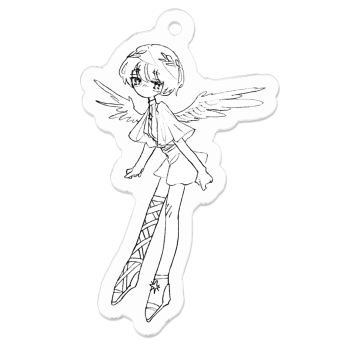 アクリルキーホルダー - 50 x 50 (mm)