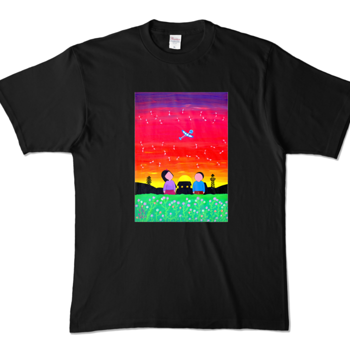 カラーTシャツ - XL - ブラック (濃色)