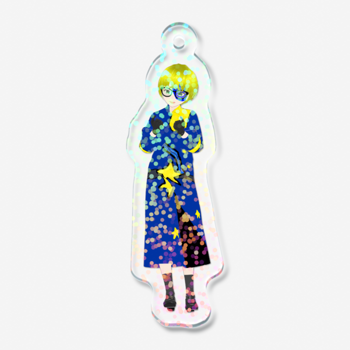ホログラムアクリルキーホルダー - 50 × 50mm