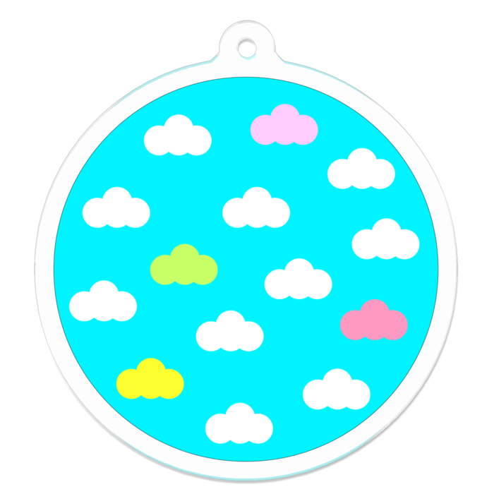 アクリルキーホルダー - 50 x 50 (mm)